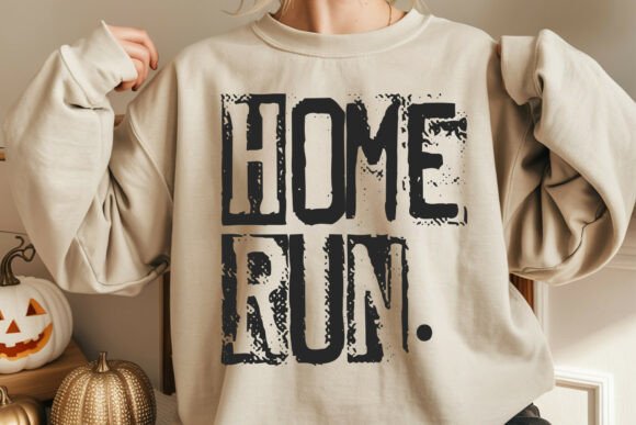Download Home Run Typography Design - Premium Resources