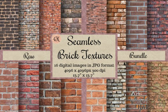 Download Seamless Raw Brick Textures, Rustic Wall - Seamless Collection