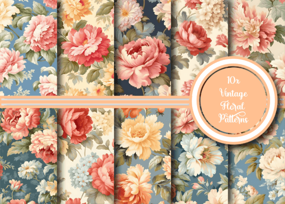 Download Vintage Floral Patterns Collection - Floral pattern Collection