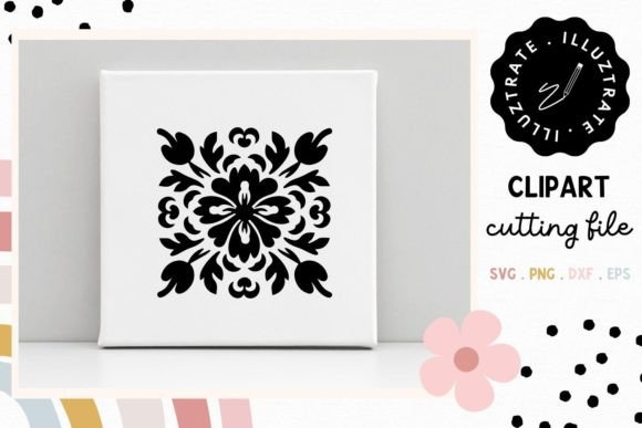 Download Flower Tile SVG Cut File | Floral Tile - Svg Collection