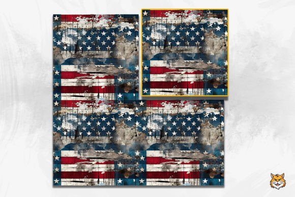 Download Vintage American Wooden Seamless Pattern - Seamless Collection