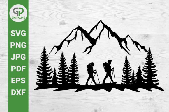 Download Hikers in the Wilderness, Hiking SVG - Svg Collection