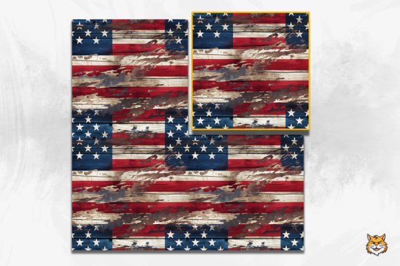 Download Vintage American Wooden Seamless Pattern - Seamless Collection
