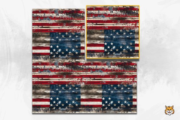 Download Vintage American Wooden Seamless Pattern - Seamless Collection