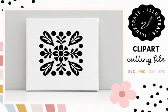 Download Flower Tile SVG Cut File | Floral Tile - Svg Collection