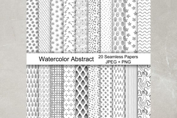 Download Watercolor Abstract Seamless Patterns. - Seamless Collection