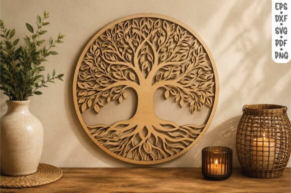 Download Tree of Life Wooden Wall Art SVG - Svg Collection