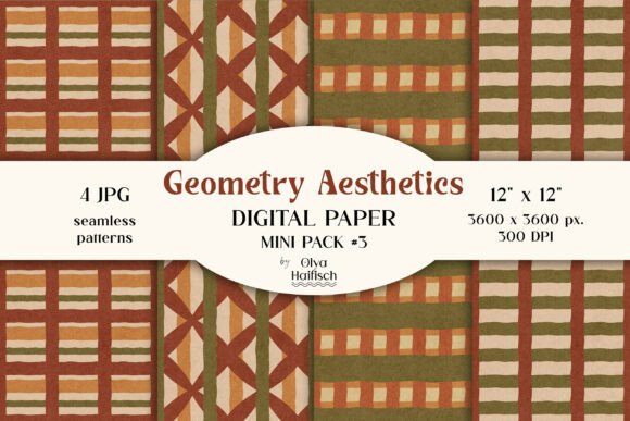 Download Cozy Abstract Seamless Patterns Set - Seamless Collection