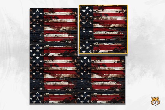 Download Vintage American Wooden Seamless Pattern - Seamless Collection