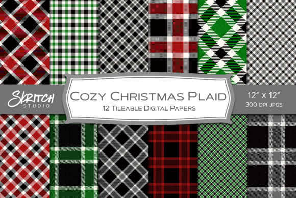 Download Cozy Christmas Plaid - Seamless Patterns - Seamless Collection