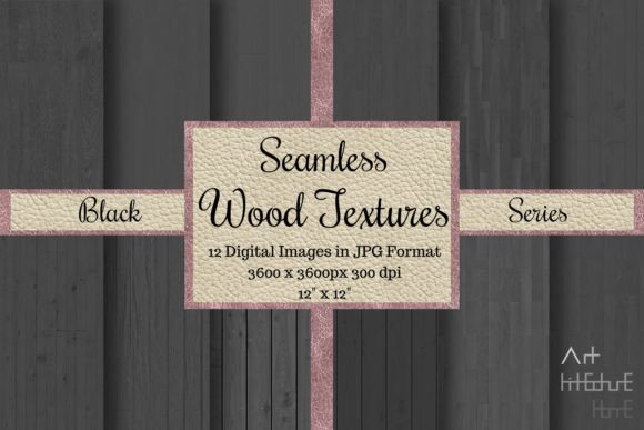 Download Seamless Wood Textures - Black Series - Seamless Collection