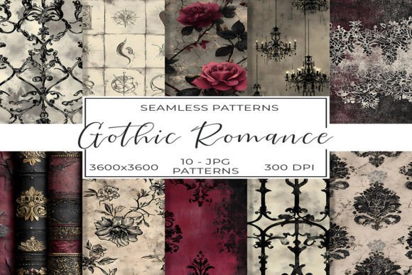 Download Dark Gothic Romance Seamless Paper - Seamless Collection