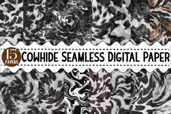 Download Cowhide Seamless Digital Paper Bundle - Seamless Collection