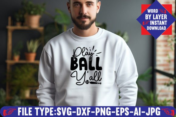 Download Play Ball Y'all Svg Design - Svg Collection
