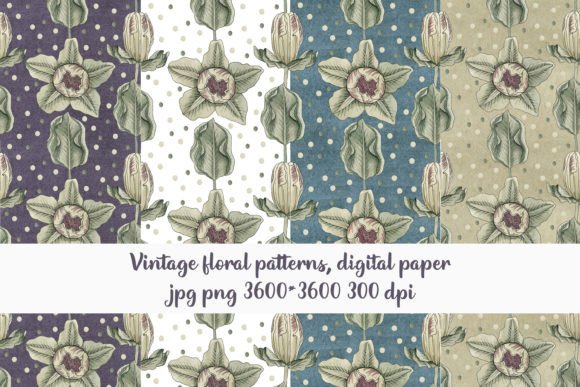 Download Seamless Vintage Floral Patterns - Floral pattern Collection
