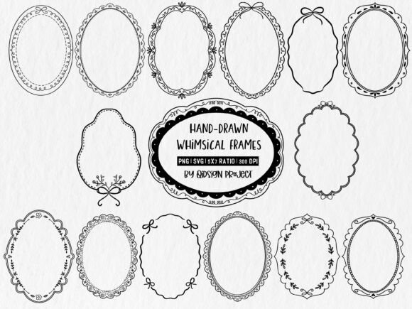 Download Hand Drawn Whimsical Frames SVG - Svg Collection