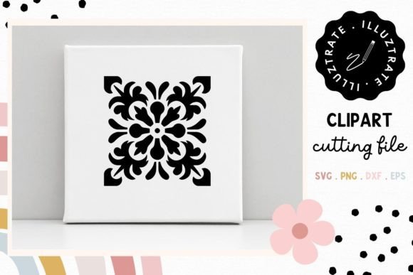 Download Flower Tile SVG Cut File | Floral Tile - Svg Collection