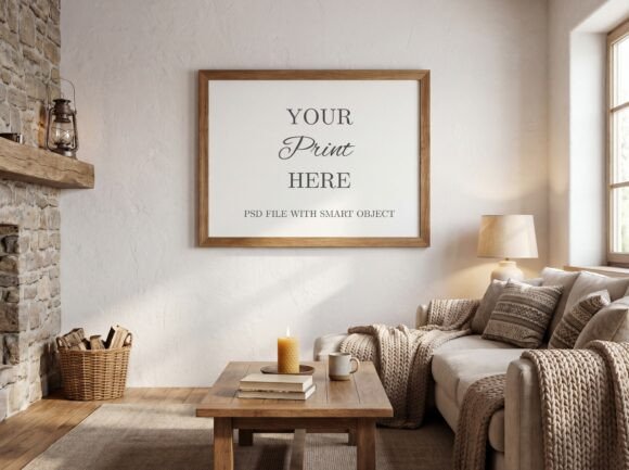 Download Rustic Living Room Horizontal Wood Frame - Horizontal wood Collection