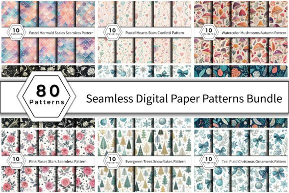 Download Seamless Digital Paper Patterns - Seamless Collection