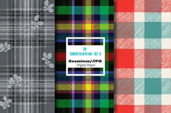 Download Christmas Plaid Seamless Pattern - Set 5 - Seamless Collection