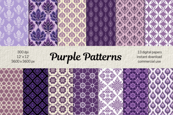Download Purple Abstract Seamless Pattern - Seamless Collection
