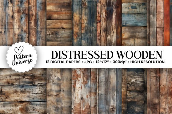 Download Distressed Wooden Seamless Backgrounds - Seamless Collection
