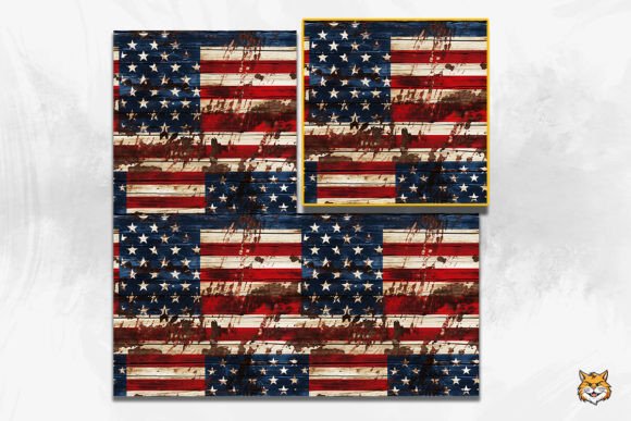 Download Vintage American Wooden Seamless Pattern - Seamless Collection