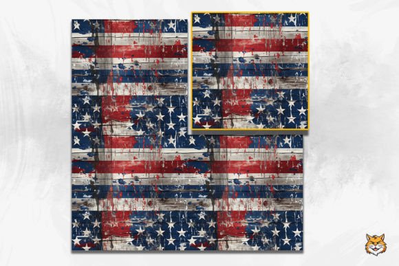 Download Vintage American Wooden Seamless Pattern - Seamless Collection