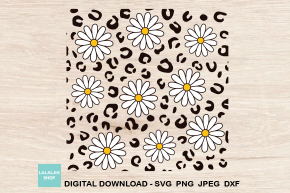 Download Leopard Daisy Seamless Pattern - Seamless Collection