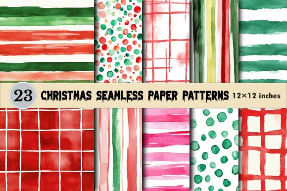 Download Christmas Seamless Paper Patterns - Seamless Collection