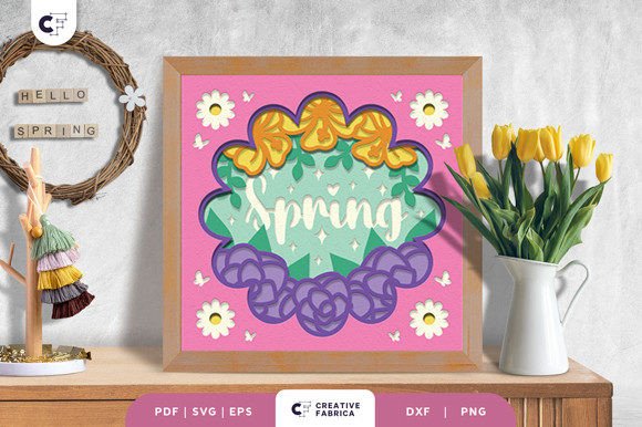 Download Spring 3D Layered Paper Cut SVG - Svg Collection