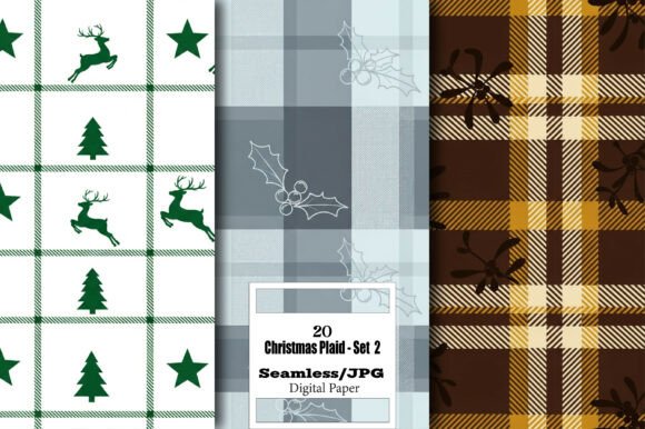 Download Christmas Plaid Seamless Pattern - Set 2 - Seamless Collection