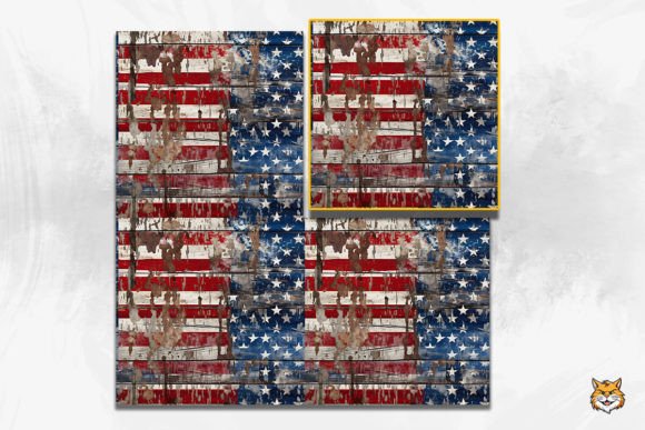 Download Vintage American Wooden Seamless Pattern - Seamless Collection