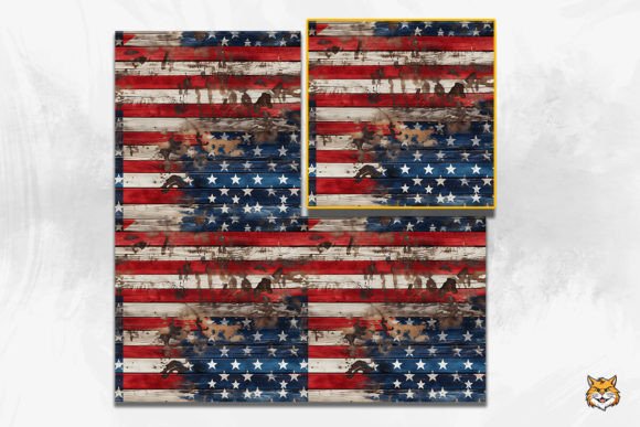 Download Vintage American Wooden Seamless Pattern - Seamless Collection