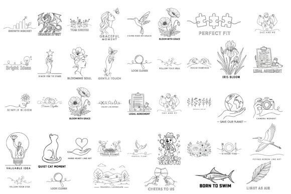 Download Minimalist Line Art SVG Bundle - Svg Collection