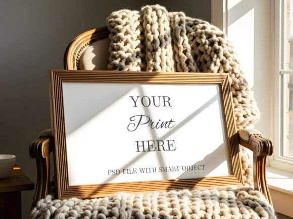 Download Horizontal Wood Frame Armchair PSD - Horizontal wood Collection