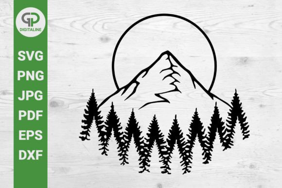 Download Forest and Mountain SVG, Wilderness SVG - Svg Collection