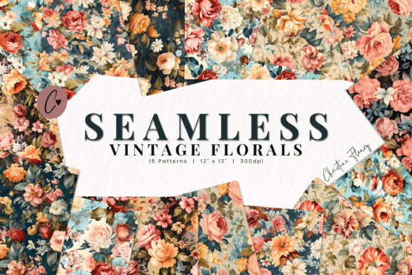 Download Seamless Vintage Floral Patterns - Floral pattern Collection