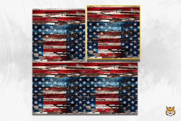 Download Vintage American Wooden Seamless Pattern - Seamless Collection