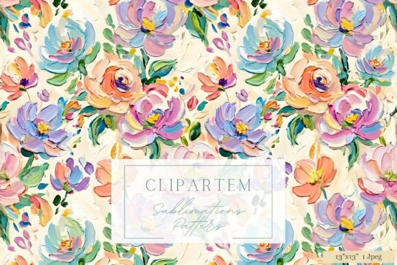 Download Colorful Peony Floral Seamless Pattern - Seamless Collection