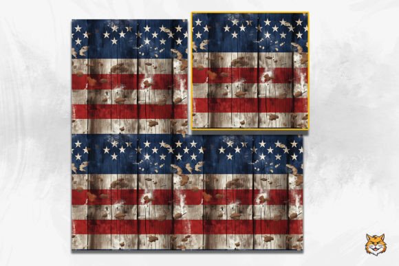 Download Vintage American Wooden Seamless Pattern - Seamless Collection