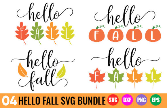 Download Hello Fall SVG Bundle - Fall Sign SVG - Svg Collection