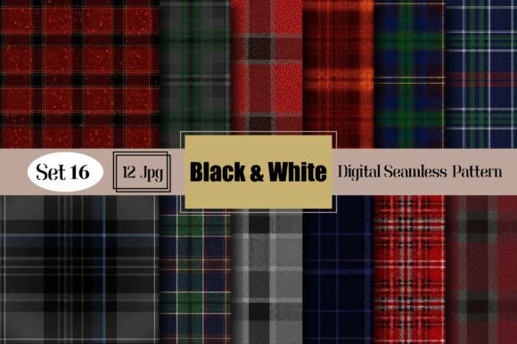 Download Black &amp; White Seamless Plaid Pattern - Seamless Collection