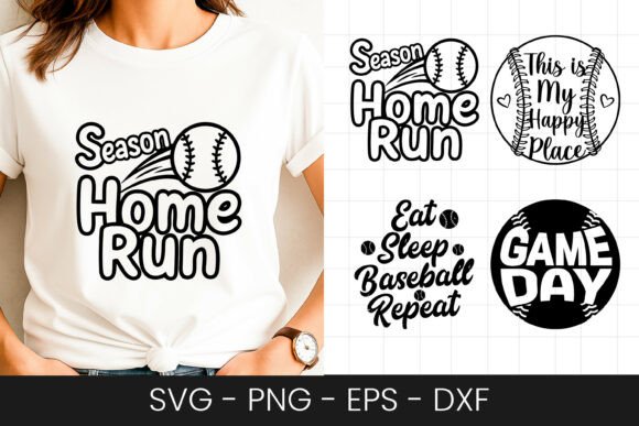 Download Home Run Season Baseball Design SVG PNG - Premium Resources