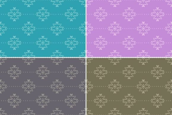 Download Bundle 11 Aztec Ikat Seamless Pattern - Seamless Collection