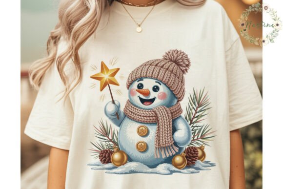 Download Festive Snowman Star Glow PNG Clipart - Star Collection