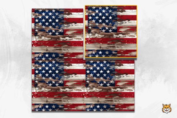 Download Vintage American Wooden Seamless Pattern - Seamless Collection