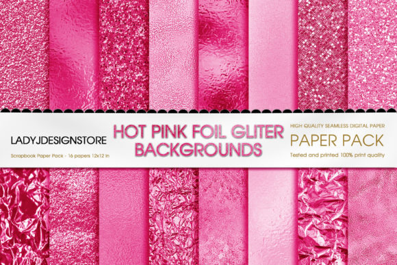 Download Hot Pink Foil Glitter Seamless Paper - Seamless Collection