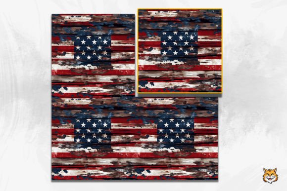 Download Vintage American Wooden Seamless Pattern - Seamless Collection