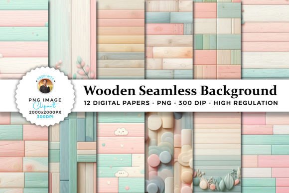 Download Pastel Wooden Seamless Backgrounds - Seamless Collection